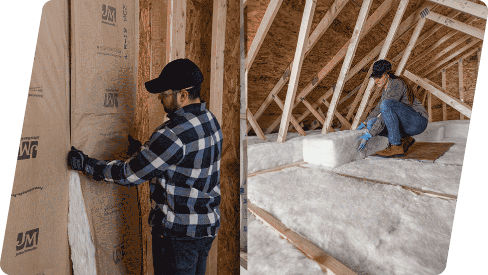 Drywall and insulation